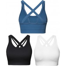 Choolley High Impact Sports Bras for Women Padded Workout Bra Sets