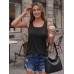 Choolley Womens Sleeveless T Shirts Square Neck A-shirts A Summer Tops Choolley Womens Sleeveless T Shirts Square Neck A-shirts A Summer Tops