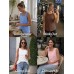 Choolley Womens Sleeveless T Shirts Square Neck A-shirts A Summer Tops Choolley Womens Sleeveless T Shirts Square Neck A-shirts A Summer Tops