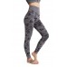 Choolley High Waisted Printed Compression Yoga Pants Women Workout Pants Mesh Yoga Leggings